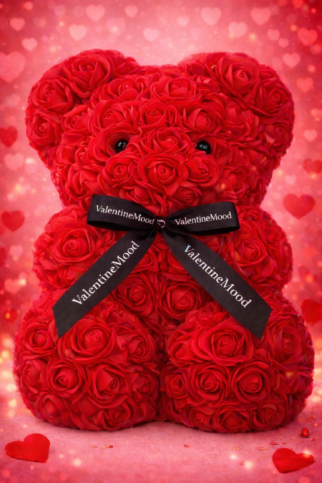 Nounours en Roses Premium – Déclaration d’Amour Inoubliable